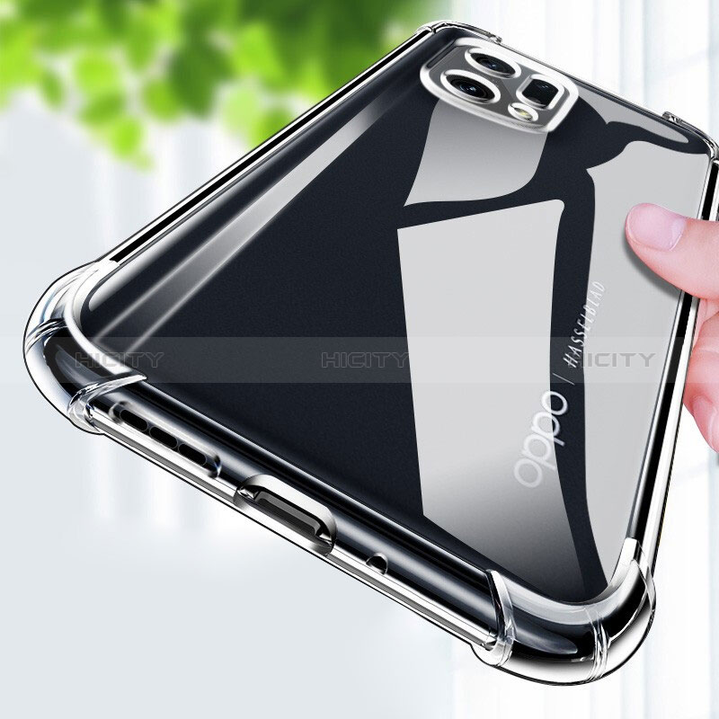 Silikon Schutzhülle Ultra Dünn Tasche Durchsichtig Transparent T12 für Oppo Find X5 5G Klar