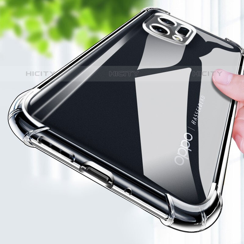 Silikon Schutzhülle Ultra Dünn Tasche Durchsichtig Transparent T12 für Oppo Find X5 Pro 5G Klar