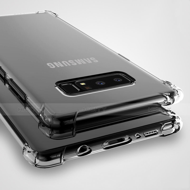 Silikon Schutzhülle Ultra Dünn Tasche Durchsichtig Transparent T12 für Samsung Galaxy Note 8 Duos N950F Klar