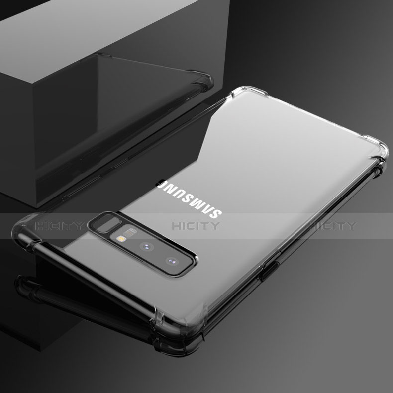 Silikon Schutzhülle Ultra Dünn Tasche Durchsichtig Transparent T12 für Samsung Galaxy Note 8 Duos N950F Klar