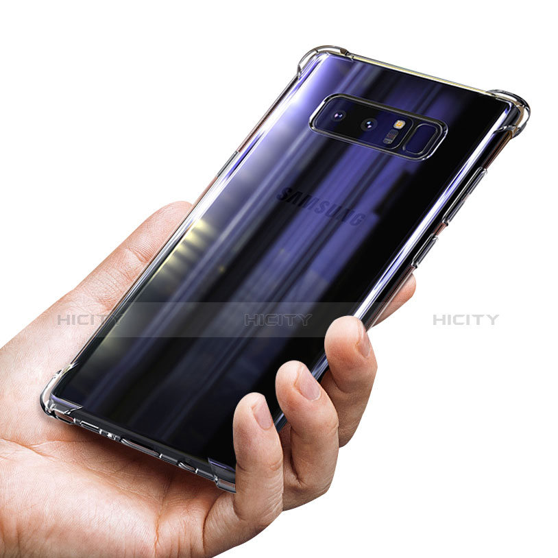 Silikon Schutzhülle Ultra Dünn Tasche Durchsichtig Transparent T12 für Samsung Galaxy Note 8 Duos N950F Klar