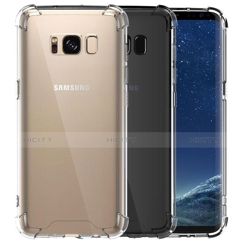 Silikon Schutzhülle Ultra Dünn Tasche Durchsichtig Transparent T12 für Samsung Galaxy S8 Klar