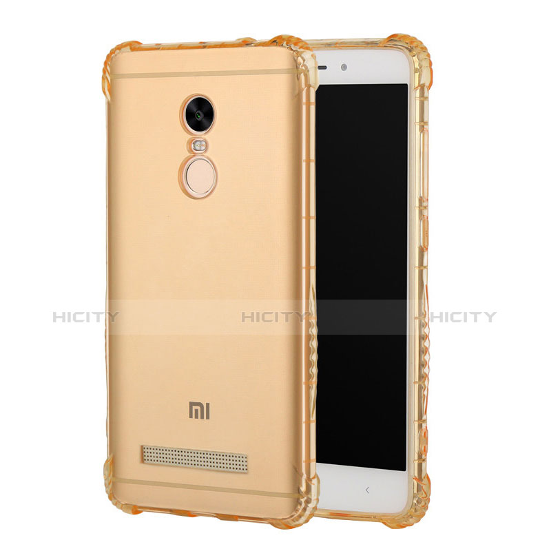 Silikon Schutzhülle Ultra Dünn Tasche Durchsichtig Transparent T12 für Xiaomi Redmi Note 3 Gold