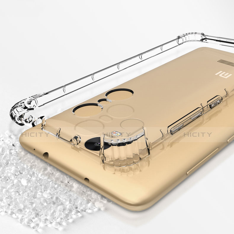 Silikon Schutzhülle Ultra Dünn Tasche Durchsichtig Transparent T12 für Xiaomi Redmi Note 3 Gold