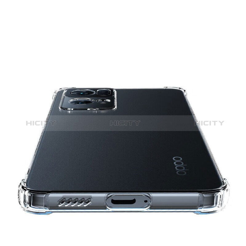 Silikon Schutzhülle Ultra Dünn Tasche Durchsichtig Transparent T13 für Oppo Find X5 Lite 5G Klar groß