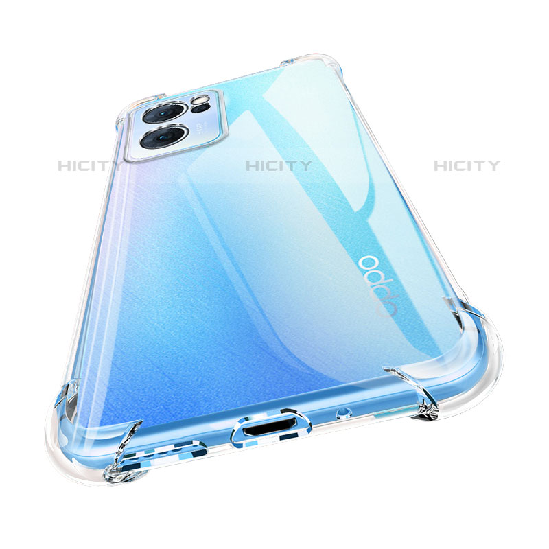 Silikon Schutzhülle Ultra Dünn Tasche Durchsichtig Transparent T13 für Oppo Reno7 5G Klar