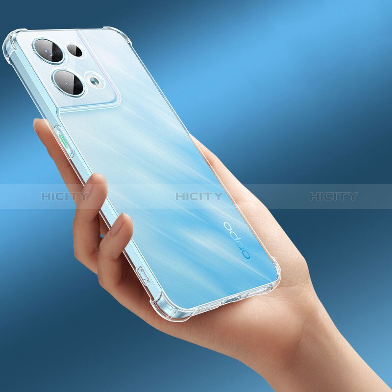 Silikon Schutzhülle Ultra Dünn Tasche Durchsichtig Transparent T13 für Oppo Reno9 Pro+ Plus 5G Klar