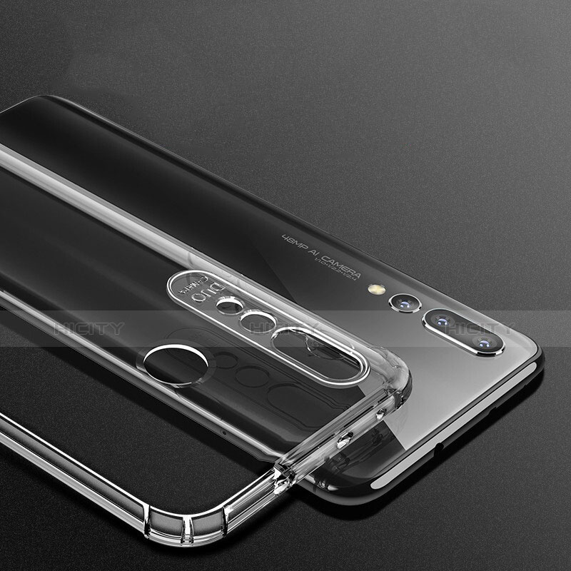 Silikon Schutzhülle Ultra Dünn Tasche Durchsichtig Transparent T14 für Huawei Nova 4 Rot