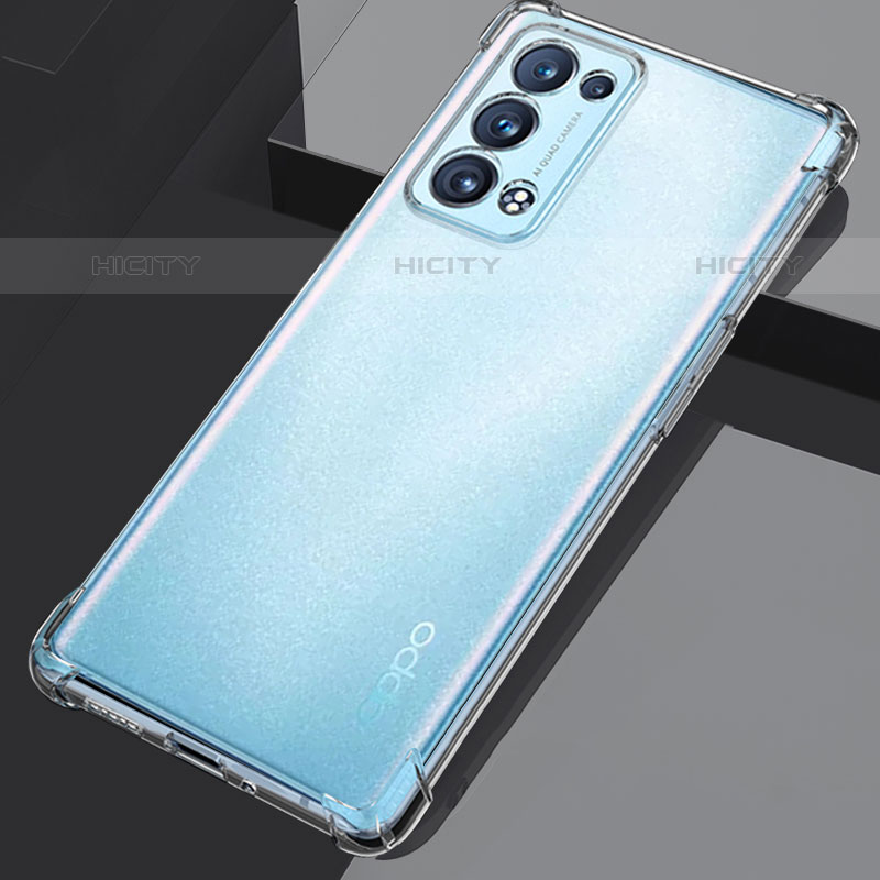 Silikon Schutzhülle Ultra Dünn Tasche Durchsichtig Transparent T14 für Oppo Reno6 Pro 5G Klar