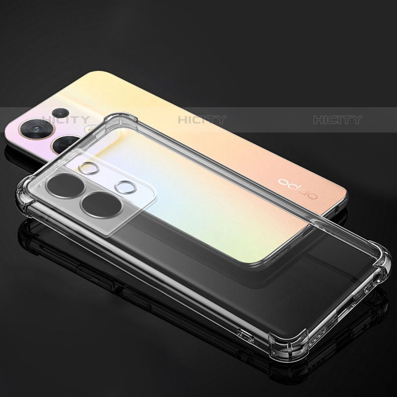 Silikon Schutzhülle Ultra Dünn Tasche Durchsichtig Transparent T14 für Oppo Reno8 Pro 5G Klar