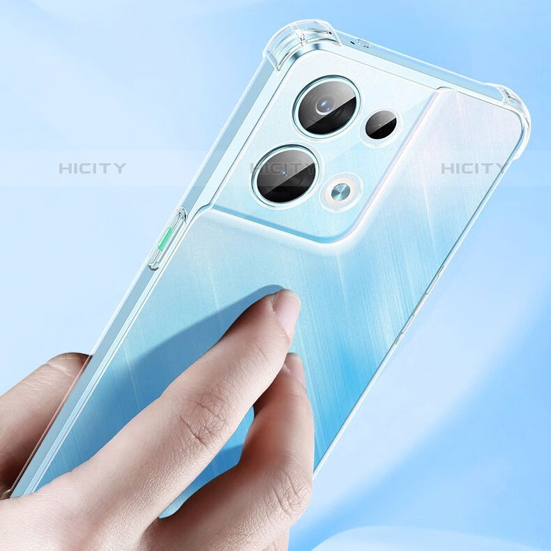 Silikon Schutzhülle Ultra Dünn Tasche Durchsichtig Transparent T14 für Oppo Reno8 Pro 5G Klar