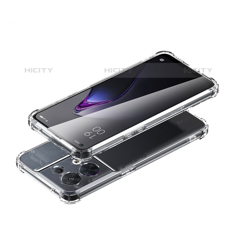 Silikon Schutzhülle Ultra Dünn Tasche Durchsichtig Transparent T14 für Oppo Reno8 Pro 5G Klar