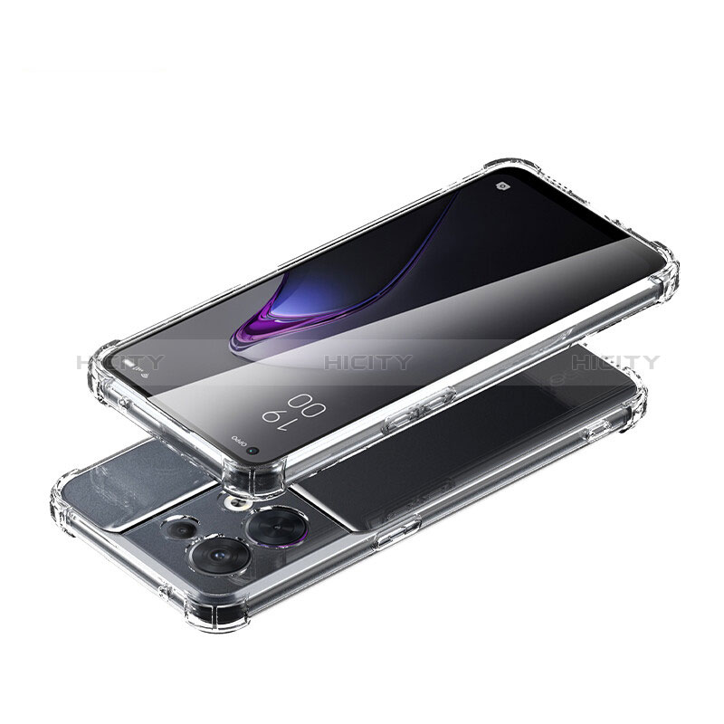 Silikon Schutzhülle Ultra Dünn Tasche Durchsichtig Transparent T14 für Oppo Reno9 Pro+ Plus 5G Klar