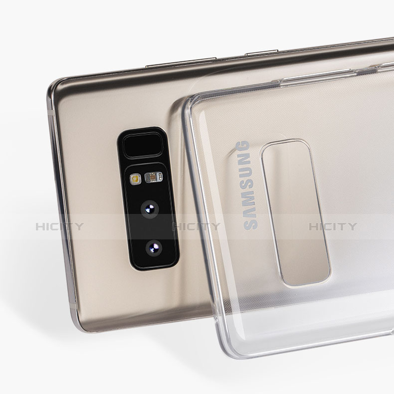 Silikon Schutzhülle Ultra Dünn Tasche Durchsichtig Transparent T14 für Samsung Galaxy Note 8 Duos N950F Klar