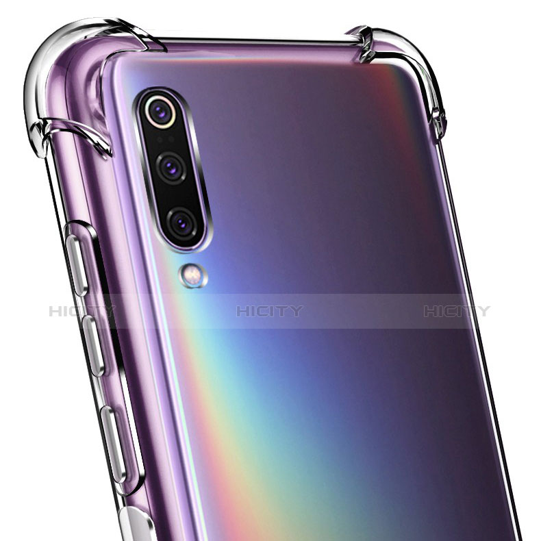 Silikon Schutzhülle Ultra Dünn Tasche Durchsichtig Transparent T14 für Xiaomi Mi 9 Klar groß