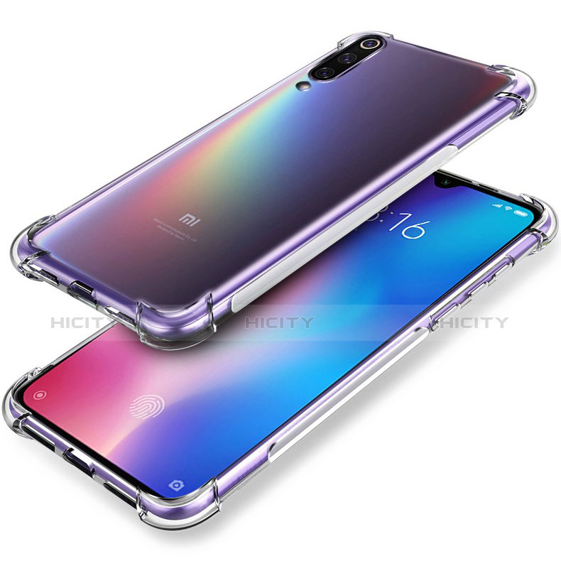 Silikon Schutzhülle Ultra Dünn Tasche Durchsichtig Transparent T14 für Xiaomi Mi 9 Klar groß