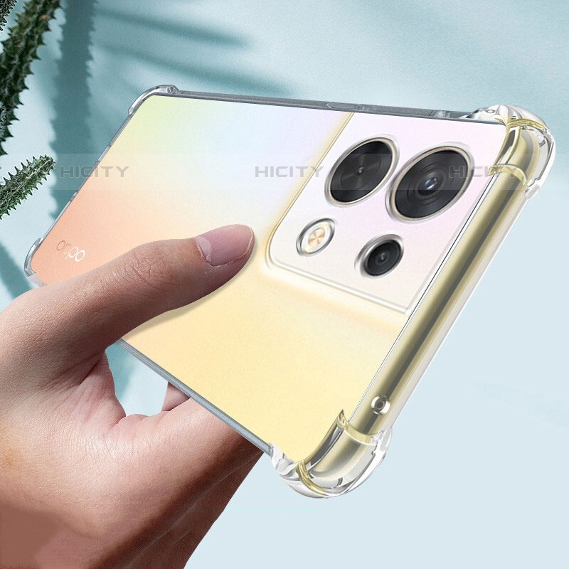 Silikon Schutzhülle Ultra Dünn Tasche Durchsichtig Transparent T15 für Oppo Reno8 Pro 5G Klar