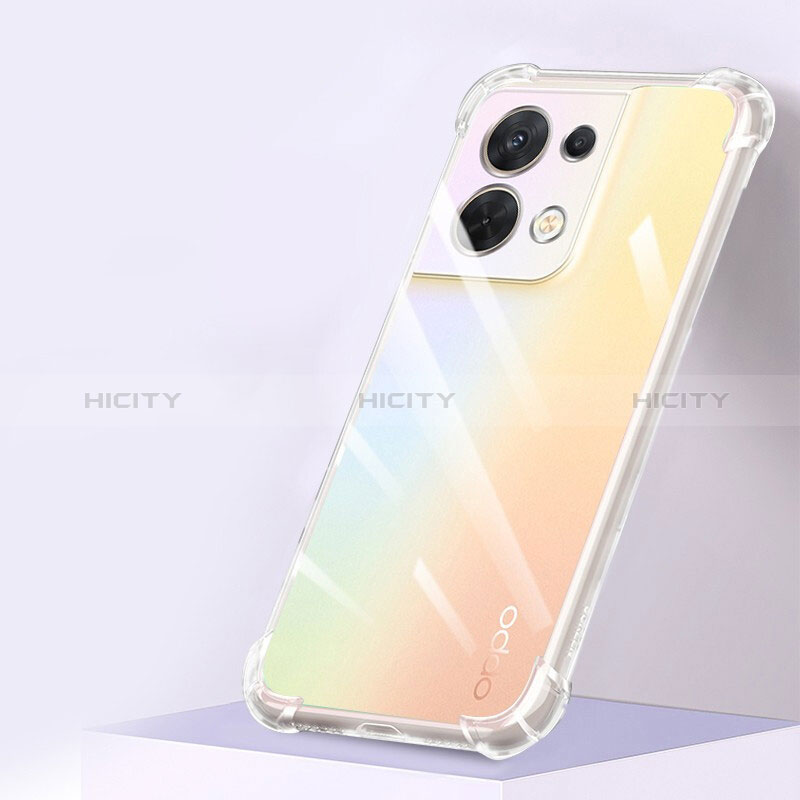 Silikon Schutzhülle Ultra Dünn Tasche Durchsichtig Transparent T15 für Oppo Reno9 Pro+ Plus 5G Klar groß