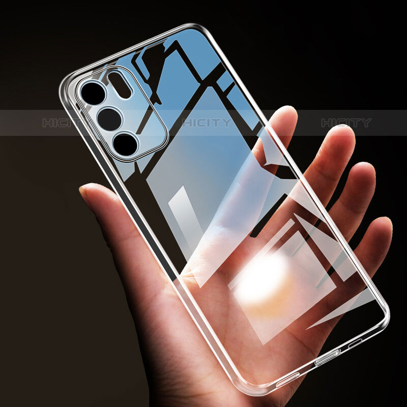 Silikon Schutzhülle Ultra Dünn Tasche Durchsichtig Transparent T16 für Oppo Reno6 Pro 5G India Klar