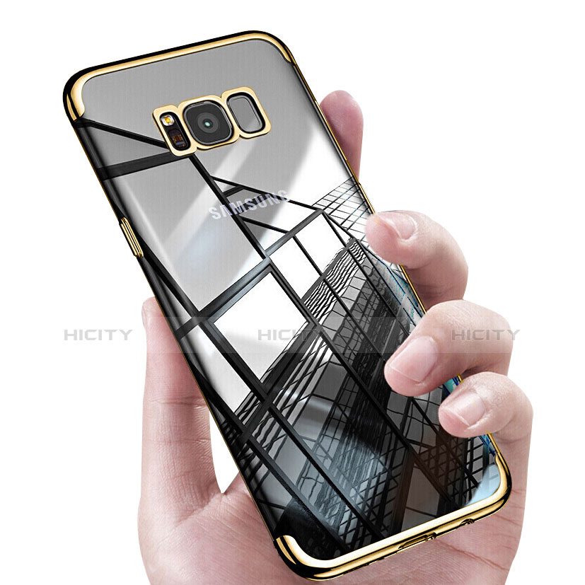 Silikon Schutzhülle Ultra Dünn Tasche Durchsichtig Transparent T17 für Samsung Galaxy S8 Gold Plus