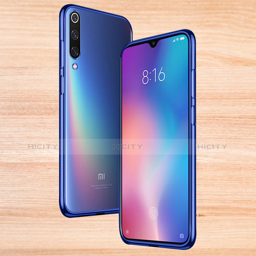 Silikon Schutzhülle Ultra Dünn Tasche Durchsichtig Transparent T17 für Xiaomi Mi 9 Pro 5G Blau