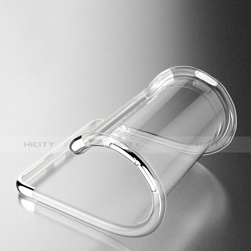 Silikon Schutzhülle Ultra Dünn Tasche Durchsichtig Transparent T19 für Apple iPhone 8 Silber