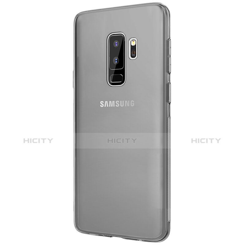 Silikon Schutzhülle Ultra Dünn Tasche Durchsichtig Transparent T20 für Samsung Galaxy S9 Plus Grau