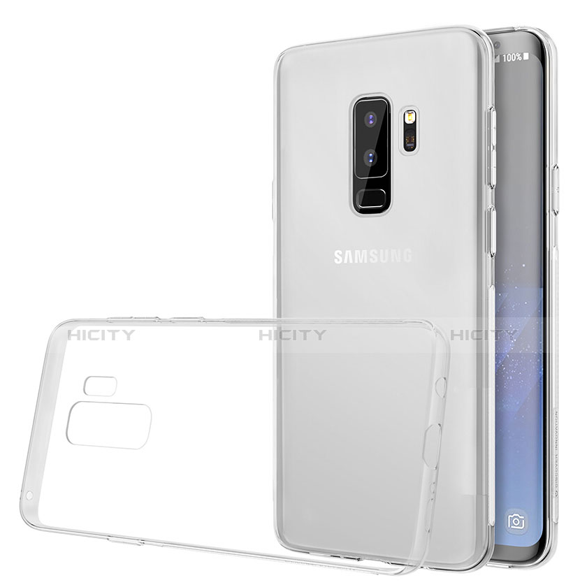 Silikon Schutzhülle Ultra Dünn Tasche Durchsichtig Transparent T20 für Samsung Galaxy S9 Plus Weiß