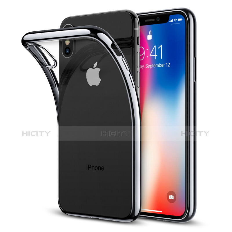 Silikon Schutzhülle Ultra Dünn Tasche Durchsichtig Transparent T26 für Apple iPhone X Klar