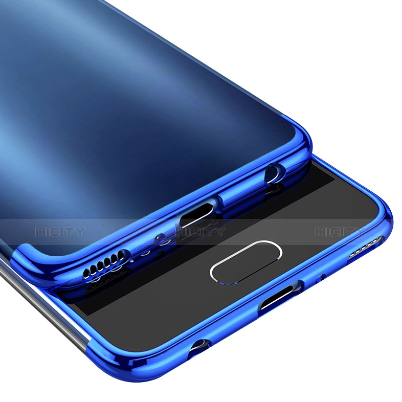 Silikon Schutzhülle Ultra Dünn Tasche Durchsichtig Transparent U03 für Huawei P10 Blau