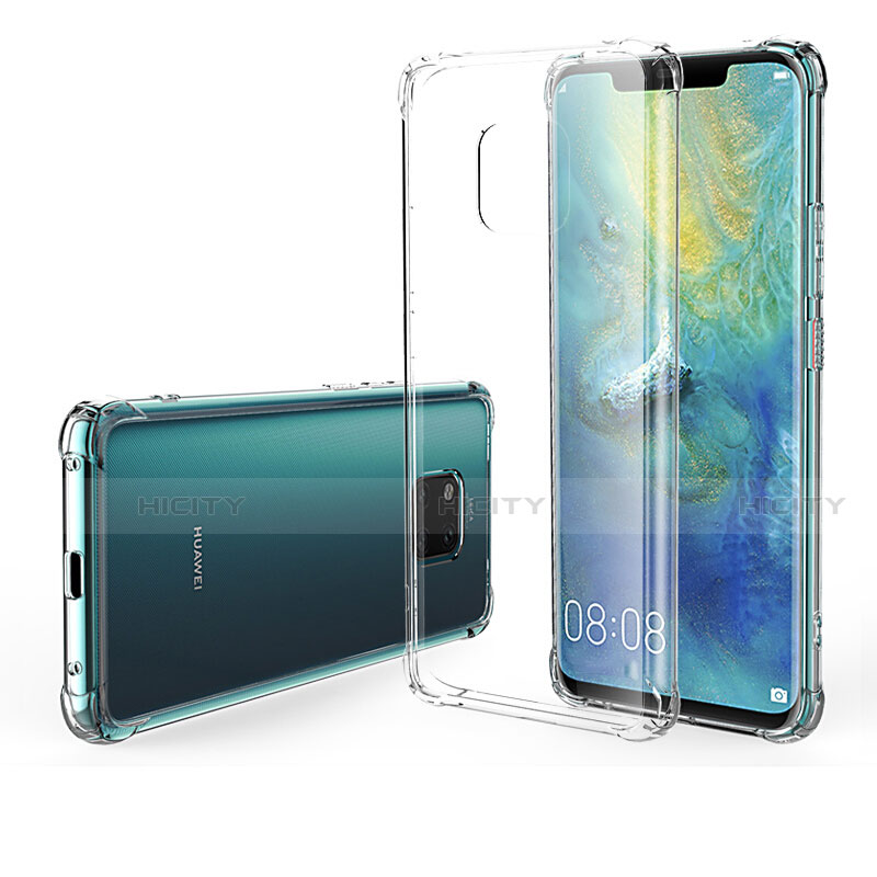 Silikon Schutzhülle Ultra Dünn Tasche Durchsichtig Transparent Z01 für Huawei Mate 20 Pro Klar