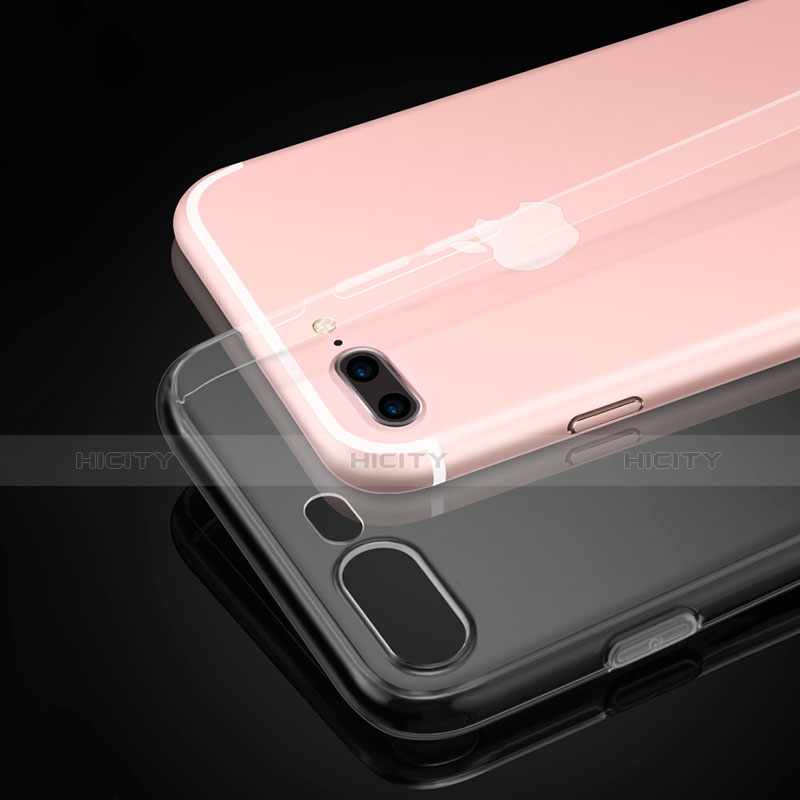 Silikon Schutzhülle Ultra Dünn Tasche Durchsichtig Transparent Z02 für Apple iPhone 7 Plus Klar