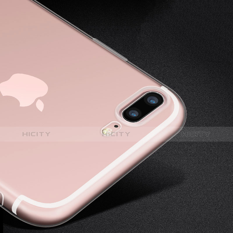 Silikon Schutzhülle Ultra Dünn Tasche Durchsichtig Transparent Z02 für Apple iPhone 7 Plus Klar