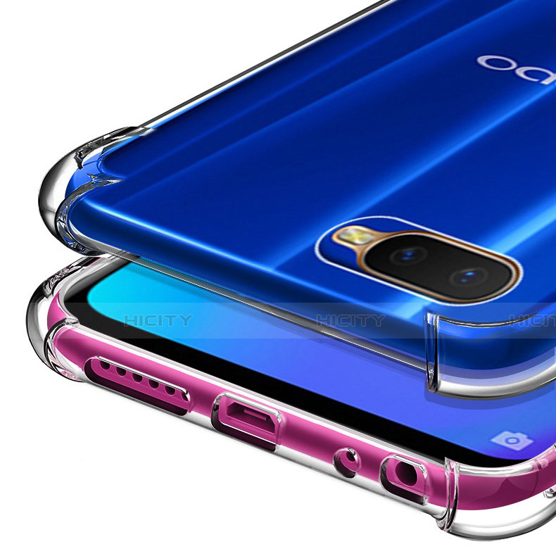 Silikon Schutzhülle Ultra Dünn Tasche Durchsichtig Transparent Z02 für Oppo R15X Klar