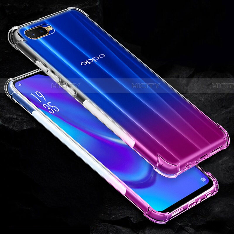 Silikon Schutzhülle Ultra Dünn Tasche Durchsichtig Transparent Z02 für Oppo RX17 Neo Klar