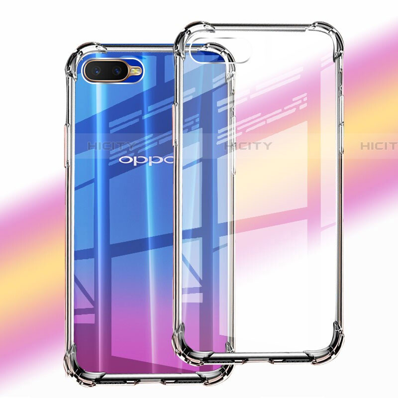 Silikon Schutzhülle Ultra Dünn Tasche Durchsichtig Transparent Z02 für Oppo RX17 Neo Klar