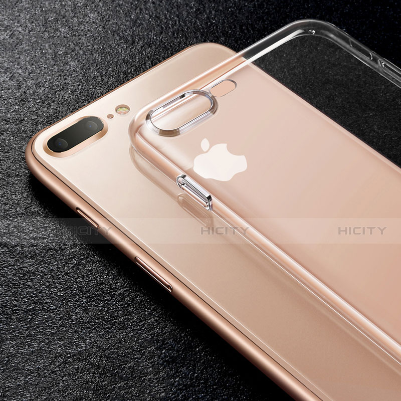 Silikon Schutzhülle Ultra Dünn Tasche Durchsichtig Transparent Z03 für Apple iPhone 7 Plus Klar