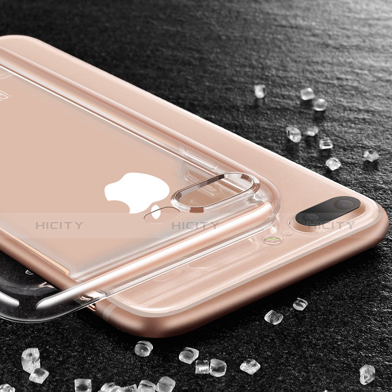 Silikon Schutzhülle Ultra Dünn Tasche Durchsichtig Transparent Z03 für Apple iPhone 7 Plus Klar