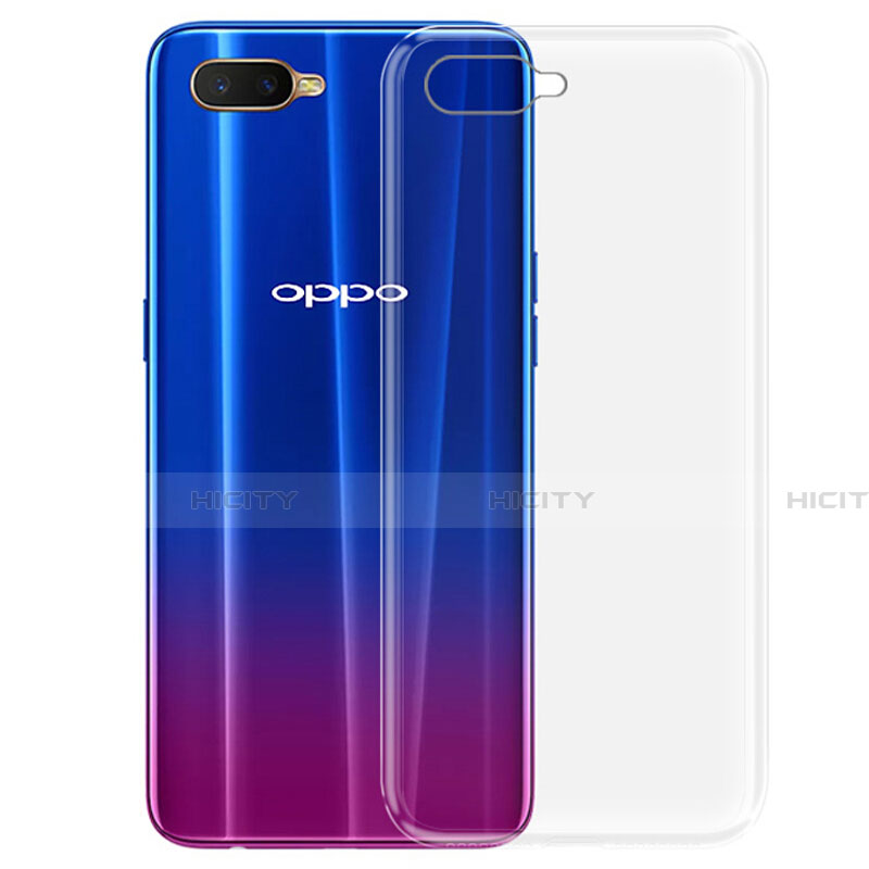 Silikon Schutzhülle Ultra Dünn Tasche Durchsichtig Transparent Z03 für Oppo K1 Klar Plus