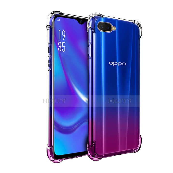 Silikon Schutzhülle Ultra Dünn Tasche Durchsichtig Transparent Z05 für Oppo R15X Klar