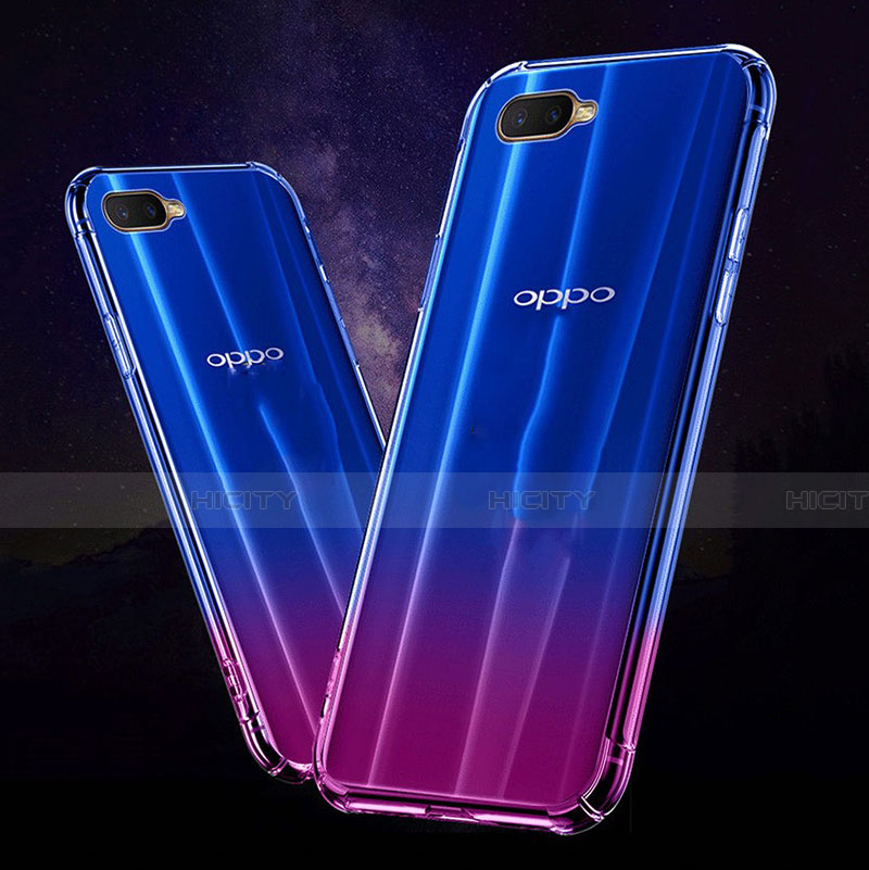 Silikon Schutzhülle Ultra Dünn Tasche Durchsichtig Transparent Z05 für Oppo R15X Klar