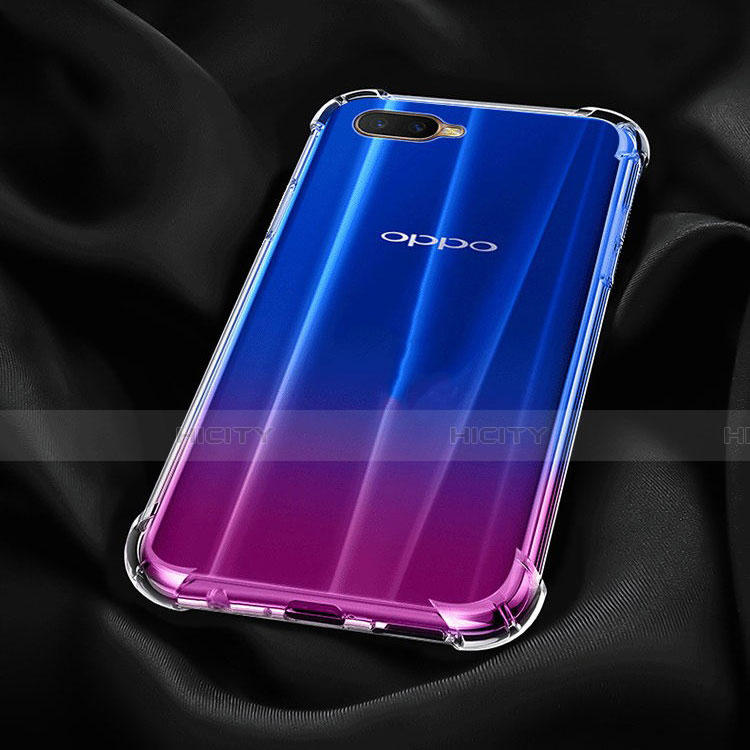 Silikon Schutzhülle Ultra Dünn Tasche Durchsichtig Transparent Z05 für Oppo R15X Klar