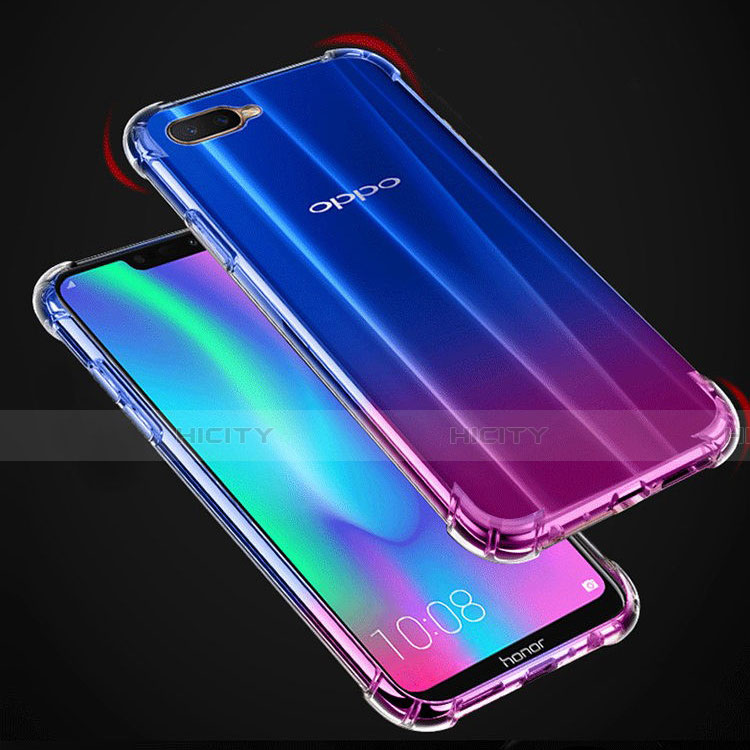 Silikon Schutzhülle Ultra Dünn Tasche Durchsichtig Transparent Z05 für Oppo R15X Klar