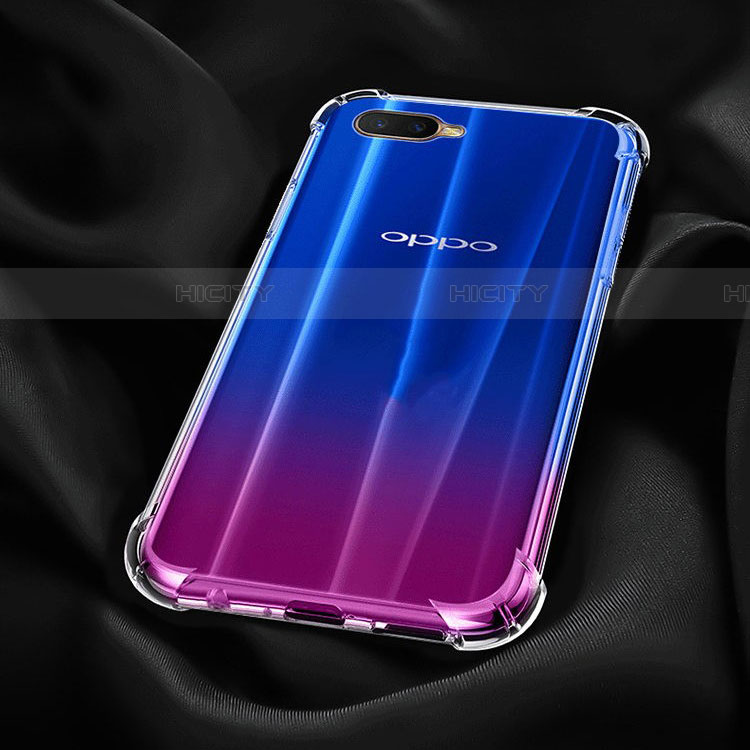 Silikon Schutzhülle Ultra Dünn Tasche Durchsichtig Transparent Z05 für Oppo RX17 Neo Klar