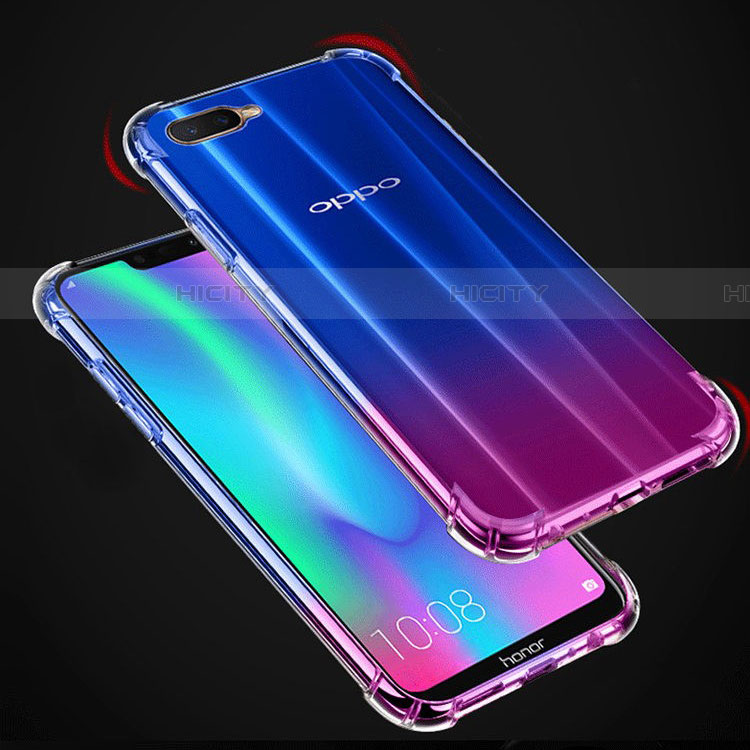 Silikon Schutzhülle Ultra Dünn Tasche Durchsichtig Transparent Z05 für Oppo RX17 Neo Klar