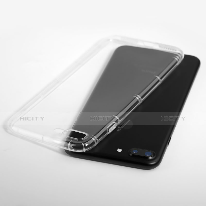 Silikon Schutzhülle Ultra Dünn Tasche Durchsichtig Transparent Z07 für Apple iPhone 8 Plus Klar