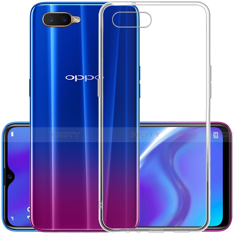 Silikon Schutzhülle Ultra Dünn Tasche Durchsichtig Transparent Z07 für Oppo K1 Klar Plus