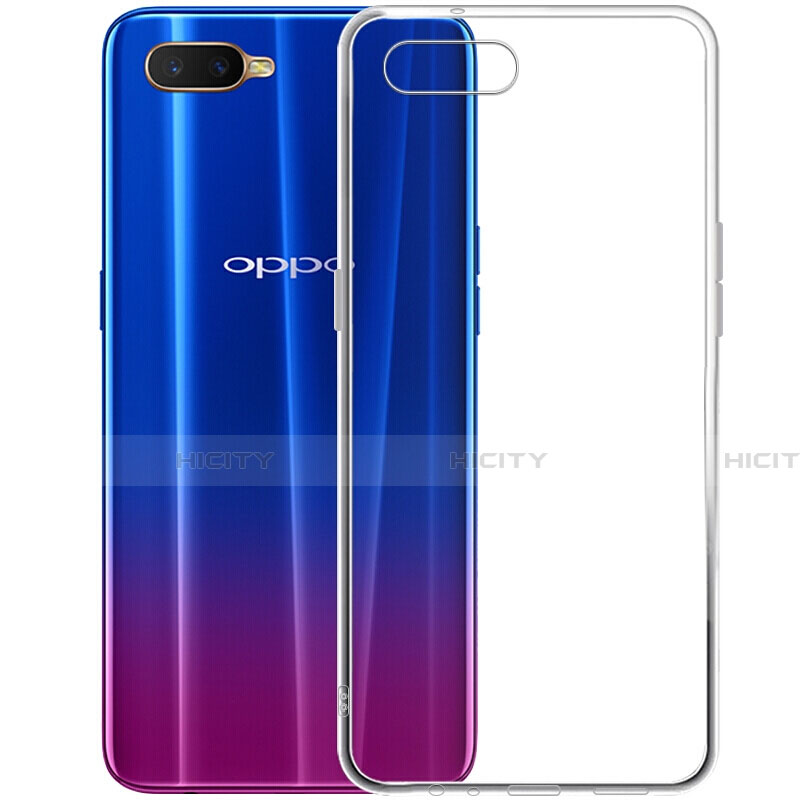 Silikon Schutzhülle Ultra Dünn Tasche Durchsichtig Transparent Z07 für Oppo K1 Klar