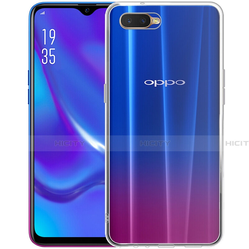 Silikon Schutzhülle Ultra Dünn Tasche Durchsichtig Transparent Z07 für Oppo K1 Klar