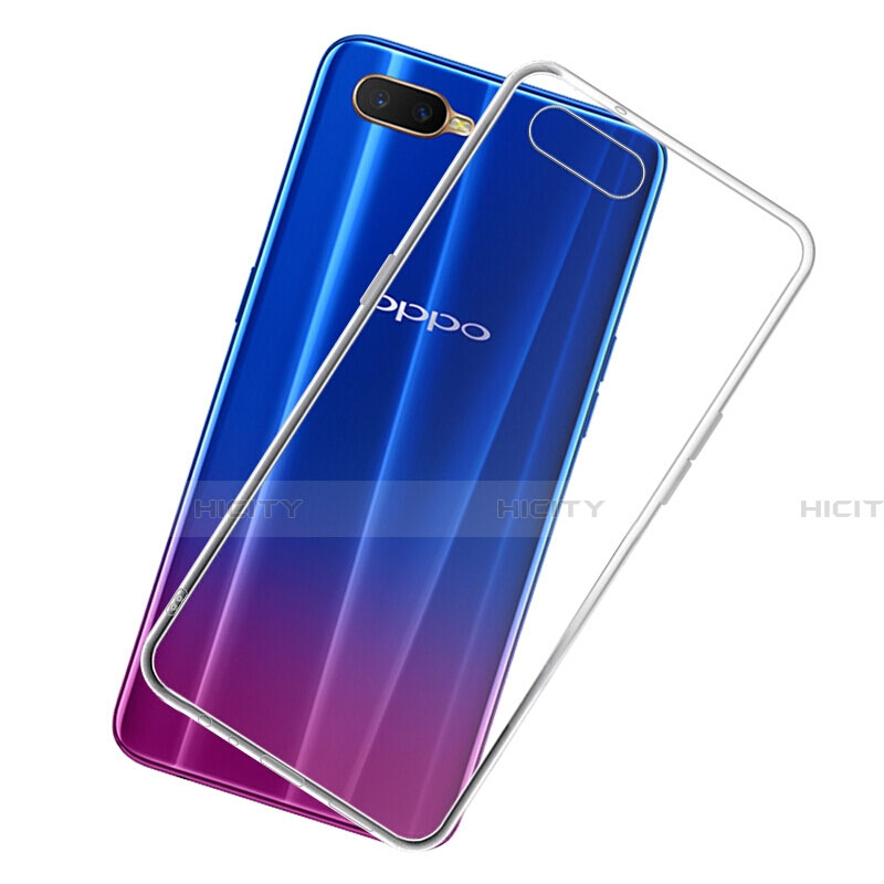 Silikon Schutzhülle Ultra Dünn Tasche Durchsichtig Transparent Z07 für Oppo K1 Klar groß